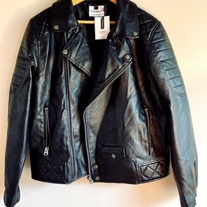 Faux Leather Biker Jacket